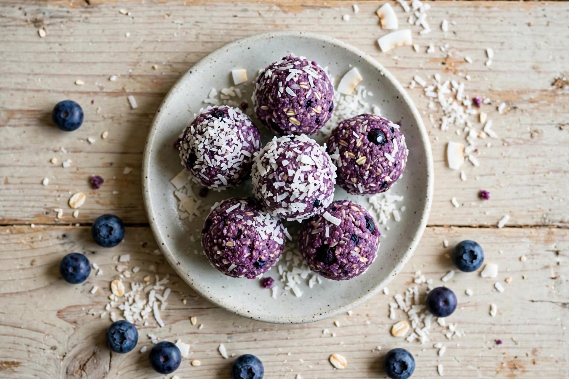 No-Bake Wild Blueberry Energy Balls