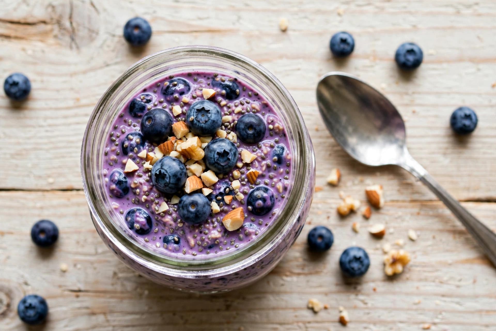 Wild Blueberry Overnight Oats
